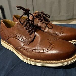 Cole Haan Brown Leather Oxfords